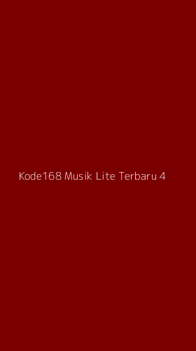 Tampilan Antarmuka Aplikasi Kode168 Musik Lite Terbaru - 4