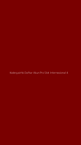 Tampilan Antarmuka Aplikasi Kodesyairhk Daftar Akun Pro Slot Internasional - 4