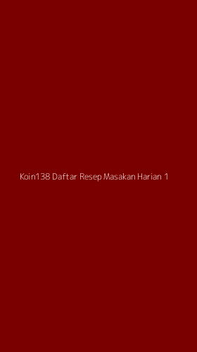 Tampilan Antarmuka Aplikasi Koin138 Daftar Resep Masakan Harian - 1