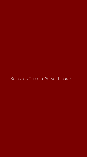 Tampilan Antarmuka Aplikasi Koinslots Tutorial Server Linux - 3