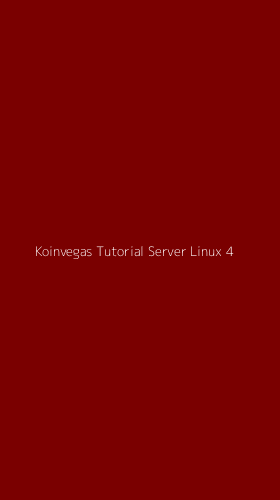 Tampilan Antarmuka Aplikasi Koinvegas Tutorial Server Linux - 4
