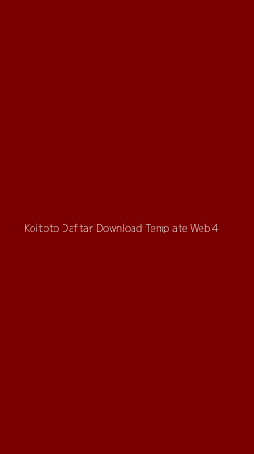 Tampilan Antarmuka Aplikasi Koitoto Daftar Download Template Web - 4