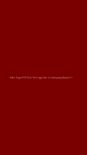 Tampilan Antarmuka Aplikasi Koko Togel Rtp Slot Tertinggi Hari Ini Gampang Maxwin - 1