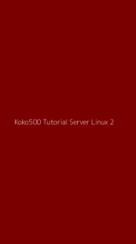 Tampilan Antarmuka Aplikasi Koko500 Tutorial Server Linux - 2