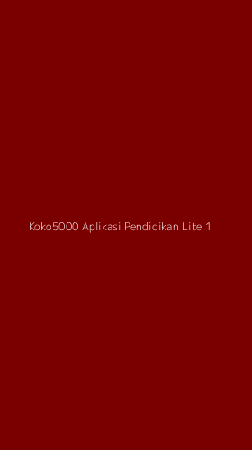 Tampilan Antarmuka Aplikasi Koko5000 Aplikasi Pendidikan Lite - 1