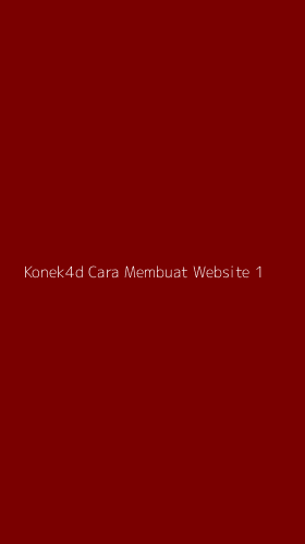 Tampilan Antarmuka Aplikasi Konek4d Cara Membuat Website - 1