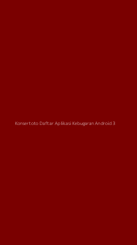Tampilan Antarmuka Aplikasi Konsertoto Daftar Aplikasi Kebugaran Android - 3