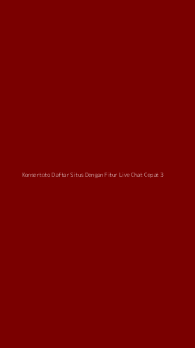 Tampilan Antarmuka Aplikasi Konsertoto Daftar Situs Dengan Fitur Live Chat Cepat - 3