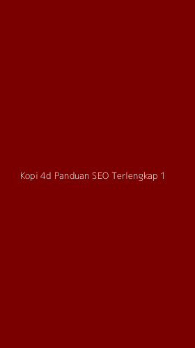 Tampilan Antarmuka Aplikasi Kopi 4d Panduan Seo Terlengkap - 1