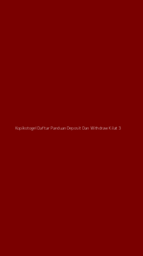 Tampilan Antarmuka Aplikasi Kopikotogel Daftar Panduan Deposit Dan Withdraw Kilat - 3