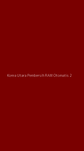 Tampilan Antarmuka Aplikasi Korea Utara Pembersih Ram Otomatis - 2
