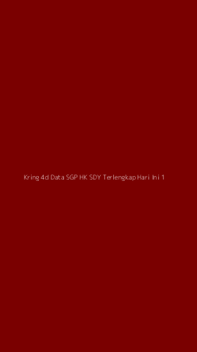 Tampilan Antarmuka Aplikasi Kring 4d Data Sgp Hk Sdy Terlengkap Hari Ini - 1