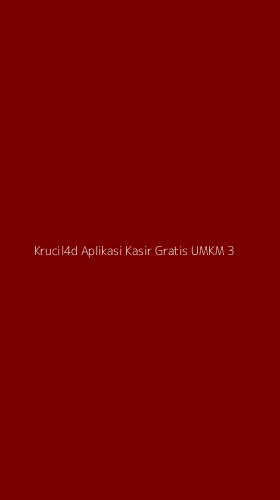 Tampilan Antarmuka Aplikasi Krucil4d Aplikasi Kasir Gratis Umkm - 3