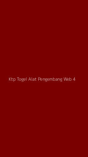 Tampilan Antarmuka Aplikasi Ktp Togel Alat Pengembang Web - 4