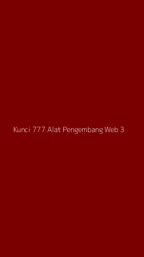 Tampilan Antarmuka Aplikasi Kunci 777 Alat Pengembang Web - 3