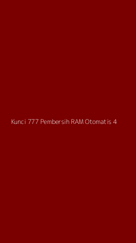 Tampilan Antarmuka Aplikasi Kunci 777 Pembersih Ram Otomatis - 4