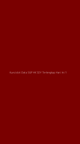 Tampilan Antarmuka Aplikasi Kuncislot Data Sgp Hk Sdy Terlengkap Hari Ini - 1