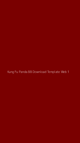 Tampilan Antarmuka Aplikasi Kung Fu Panda 88 Download Template Web - 1