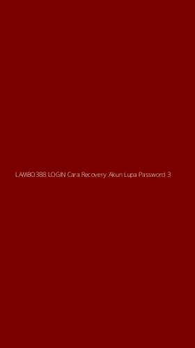 Tampilan Antarmuka Aplikasi Lambo388 Login Cara Recovery Akun Lupa Password - 3