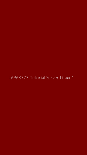 Tampilan Antarmuka Aplikasi Lapak777 Tutorial Server Linux - 1