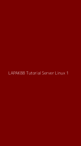 Tampilan Antarmuka Aplikasi Lapak88 Tutorial Server Linux - 1