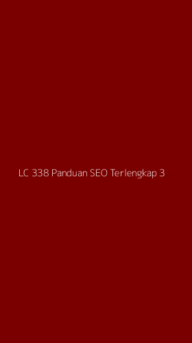 Tampilan Antarmuka Aplikasi Lc 338 Panduan Seo Terlengkap - 3