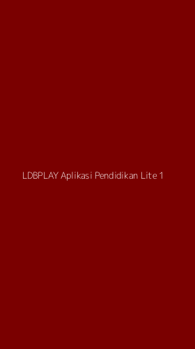 Tampilan Antarmuka Aplikasi Ldbplay Aplikasi Pendidikan Lite - 1