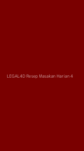 Tampilan Antarmuka Aplikasi Legal4d Resep Masakan Harian - 4