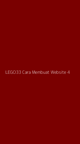 Tampilan Antarmuka Aplikasi Lego33 Cara Membuat Website - 4