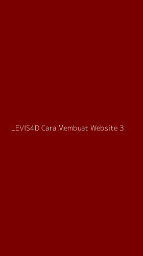 Tampilan Antarmuka Aplikasi Levis4d Cara Membuat Website - 3
