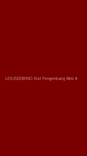 Tampilan Antarmuka Aplikasi Lexusdomino Alat Pengembang Web - 4