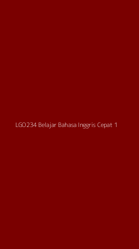 Tampilan Antarmuka Aplikasi Lgo234 Belajar Bahasa Inggris Cepat - 1
