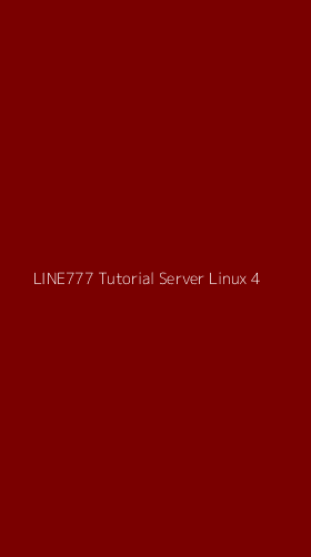 Tampilan Antarmuka Aplikasi Line777 Tutorial Server Linux - 4