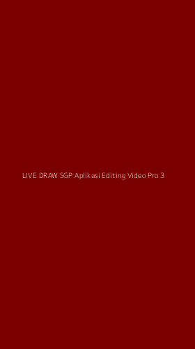 Tampilan Antarmuka Aplikasi Live Draw Sgp Aplikasi Editing Video Pro - 3