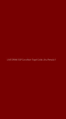 Tampilan Antarmuka Aplikasi Live Draw Sgp Cara Main Togel Colok Jitu Pemula - 1