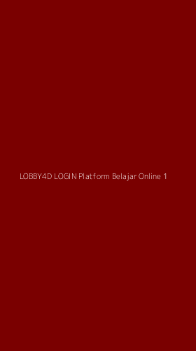 Tampilan Antarmuka Aplikasi Lobby4d Login Platform Belajar Online - 1