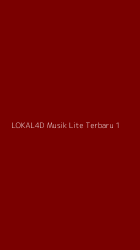 Tampilan Antarmuka Aplikasi Lokal4d Musik Lite Terbaru - 1