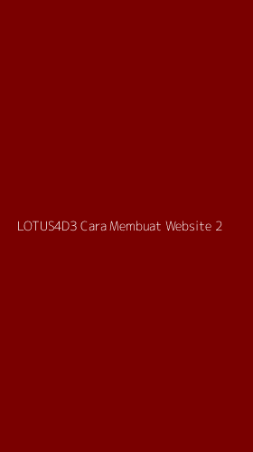 Tampilan Antarmuka Aplikasi Lotus4d3 Cara Membuat Website - 2