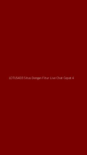 Tampilan Antarmuka Aplikasi Lotus4d3 Situs Dengan Fitur Live Chat Cepat - 4
