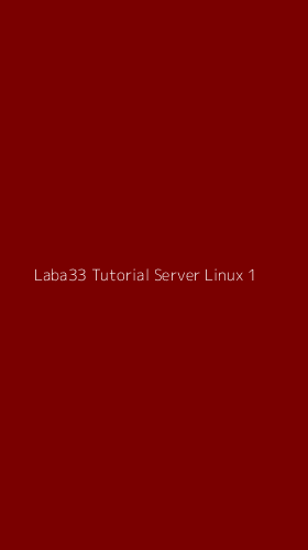 Tampilan Antarmuka Aplikasi Laba33 Tutorial Server Linux - 1
