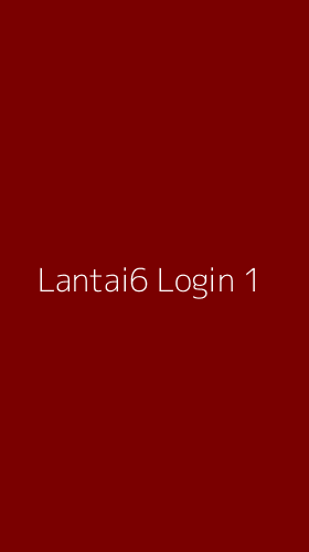 Tampilan Antarmuka Aplikasi Lantai6 Login - 1