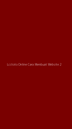 Tampilan Antarmuka Aplikasi Lcctoto Online Cara Membuat Website - 2