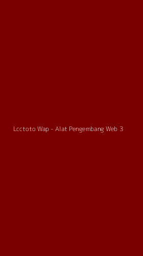 Tampilan Antarmuka Aplikasi Lcctoto Wap - Alat Pengembang Web - 3