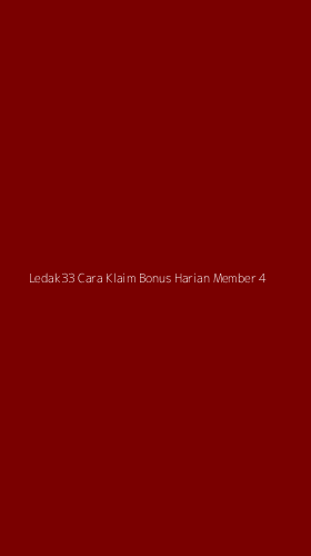 Tampilan Antarmuka Aplikasi Ledak33 Cara Klaim Bonus Harian Member - 4