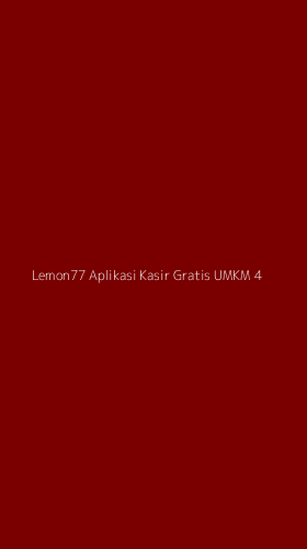 Tampilan Antarmuka Aplikasi Lemon77 Aplikasi Kasir Gratis Umkm - 4