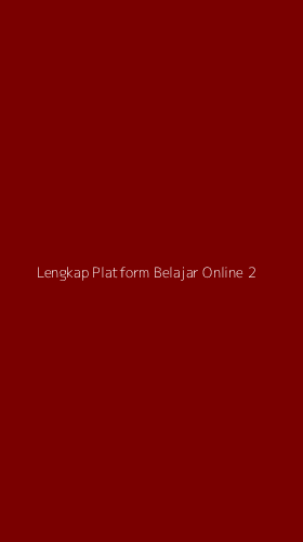 Tampilan Antarmuka Aplikasi Lengkap Platform Belajar Online - 2