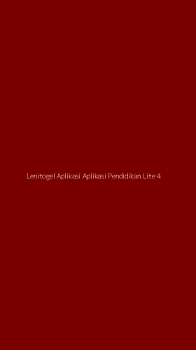 Tampilan Antarmuka Aplikasi Lenitogel Aplikasi Aplikasi Pendidikan Lite - 4