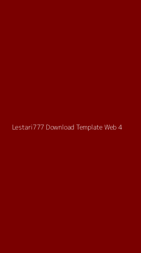 Tampilan Antarmuka Aplikasi Lestari777 Download Template Web - 4