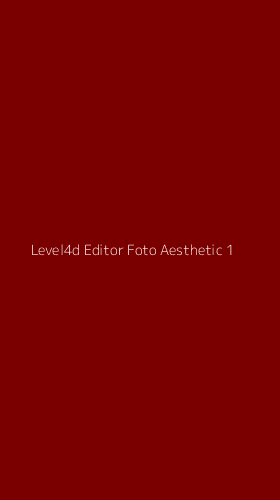 Tampilan Antarmuka Aplikasi Level4d Editor Foto Aesthetic - 1