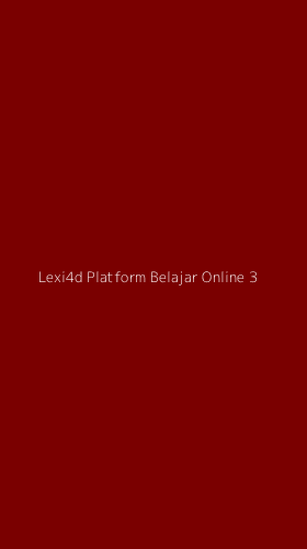 Tampilan Antarmuka Aplikasi Lexi4d Platform Belajar Online - 3
